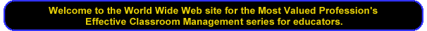 Welcome to MVP: Effective Classroom Management